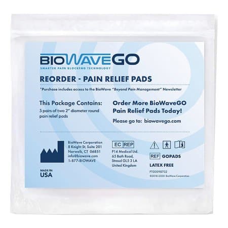 BioWave Electrode Pads for Pain Relief