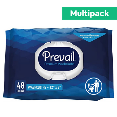 Personal Wipe Prevail® Soft Pack Aloe / Vitamin E / Chamomile Scented 48 Count