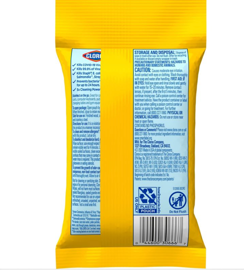 Clorox Disinfecting Wipes - To Go Pack!