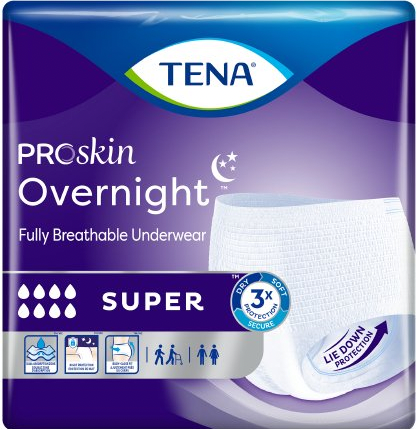 TENA ProSkin Overnight Unisex Adult Absorbent Underwear