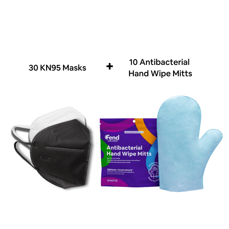 KN95 Masks & Antibacterial Hand Mitts Bundle - Hope Health Supply