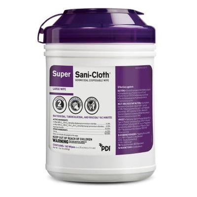 Super Sani-Cloth® Surface Disinfectant Wipe, Large Canister - Hope Health Supply